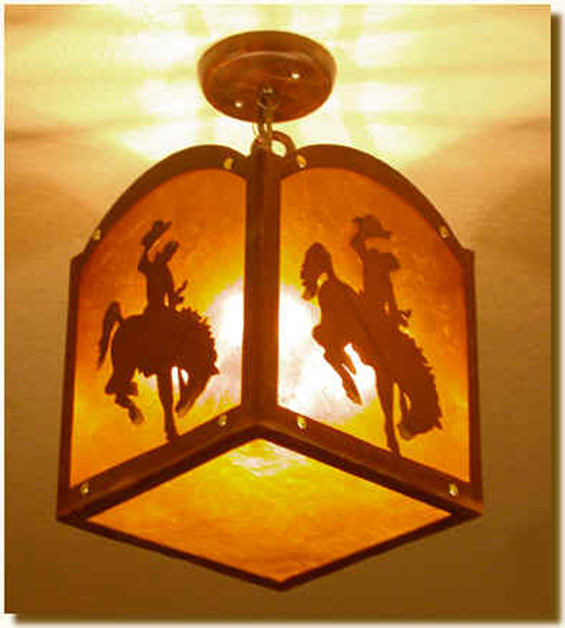 Cowboy Hanging Light