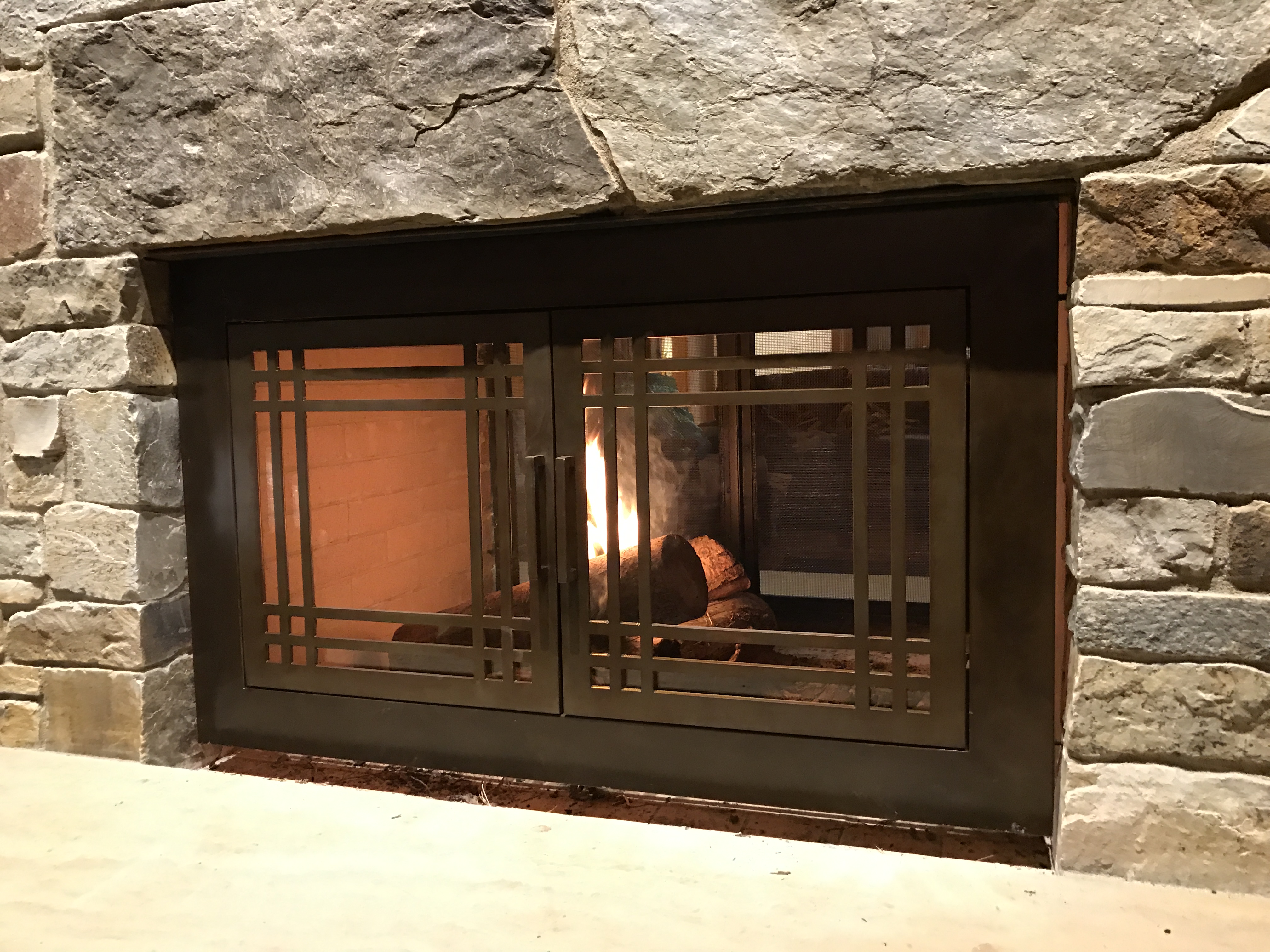 Cascade Fireplace Screen